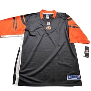 Cincinnati Bengals Jersey Mens XL Black Orange NFL Football NFL Pro Line Blank